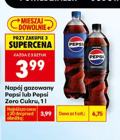 Biedronka Napój gazowany Pepsi lub Pepsi Zero Cukru oferta