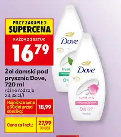 Biedronka Żel damski pod prysznic Dove oferta
