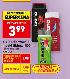 Biedronka Żel pod prysznic męski SkinO oferta