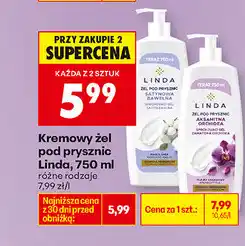 Biedronka Kremowy żel pod prysznic Linda oferta