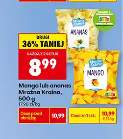 Biedronka Mango lub ananas Mroźna Kraina oferta