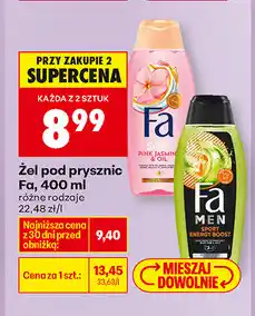 Biedronka Żel pod prysznic Fa oferta