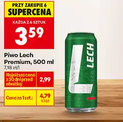 Biedronka Piwo Lech Premium oferta