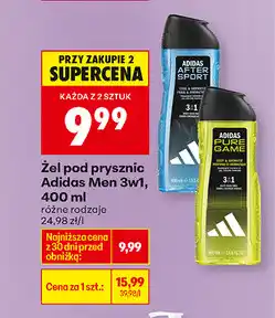 Biedronka Żel pod prysznic Adidas Men 3w1 oferta