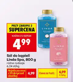 Biedronka Sól do kąpieli Linda Spa oferta