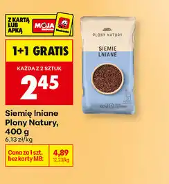 Biedronka Siemie lniane Plony Natury oferta