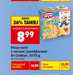 Biedronka Pizza mini z serem i pomidorami Dr.Oetker oferta