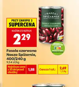 Biedronka Fasola czerwona Nasza Spiżarnia, 400/240 g oferta