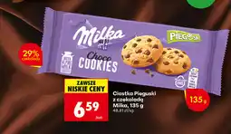 Biedronka Ciastka Pieguski z czekoladą Milka oferta