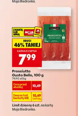 Biedronka Prosciutto Gusto Bello oferta