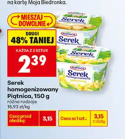 Biedronka Serek homogenizowany Piątnica oferta