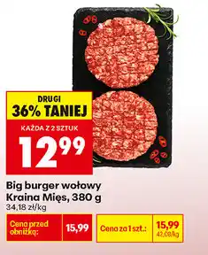 Biedronka Big burger wołowy Kraina Mięs oferta