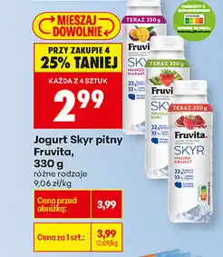Biedronka Jogurt Skyr pitny Fruvita oferta