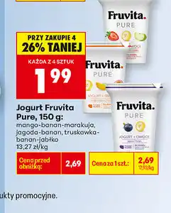 Biedronka Jogurt Fruvita Pure oferta