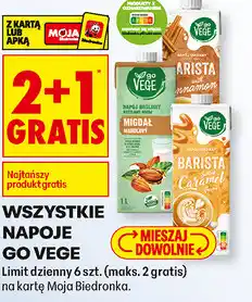 Biedronka Napoje GO VEGE (różne rodzaje) oferta