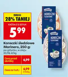 Biedronka Koreczki śledziowe Marinero, 250 g: po cygańsku, w oleju oferta