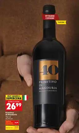 Biedronka Wino Primitivo di Manduria oferta