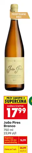 Biedronka Wino João Pires Branco oferta