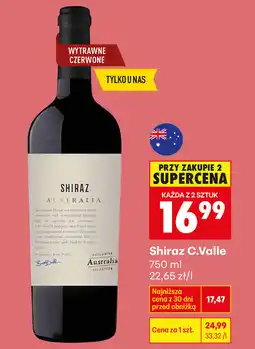 Biedronka wino Shiraz C. Valle oferta