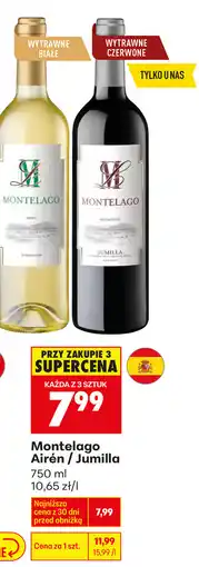 Biedronka wino Montelago Airén, Jumilla oferta