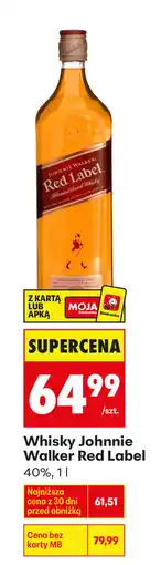 Biedronka Whisky Johnnie Walker Red Label oferta