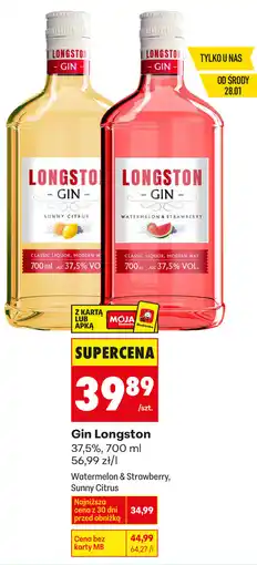 Biedronka Gin Longston (Watermelon & Strawberry, Sunny Citrus) oferta