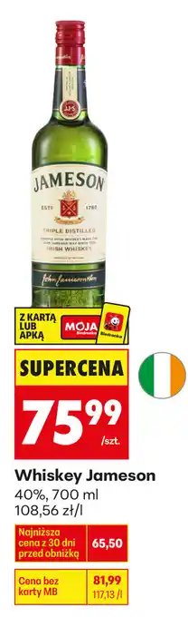 Biedronka Whiskey Jameson 40% oferta