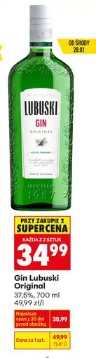 Biedronka Gin Lubuski Original oferta