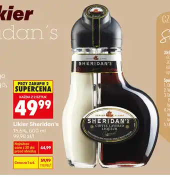 Biedronka Likier Sheridan's 15,5% oferta