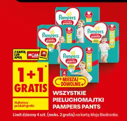 Biedronka Pieluchomajtki Pampers Pants oferta