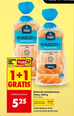 Biedronka Bułeczki śniadaniowe Pano oferta