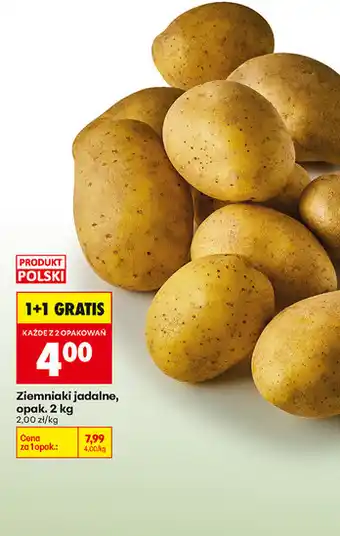 Biedronka Ziemniaki jadalne, opak oferta