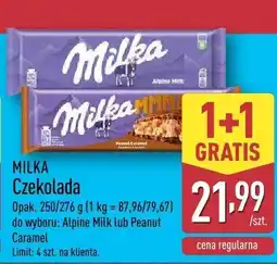 ALDI Czekolada Alpine Milk oferta