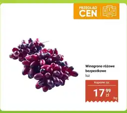 Biedronka Winogrono różowe bezpestkowe luz oferta