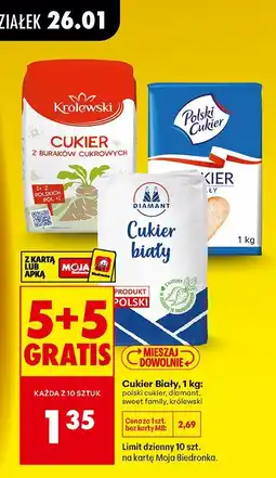 Biedronka Cukier Biały Polski Cukier, Diamant, Sweet Family, Królewski oferta