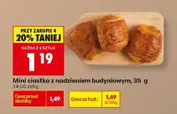 Biedronka Mini ciastko z nadzieniem budyniowym oferta