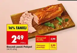 Biedronka Boczek paski Pekpol oferta