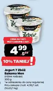 Netto Jogurt brzoskwinia-gruszka Bakoma 7 Zbóż Men oferta