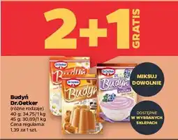 Netto Budyń borówka śmietanka Dr. Oetker Duet oferta