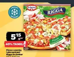 Netto Pizza z szynką i pieczarkami Dr. Oetker Rigga oferta