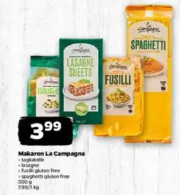 Netto Makaron bezglutenowy spaghetti La Campagna oferta