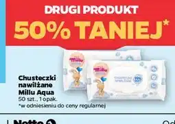 Netto Chusteczki nawilżane aqua Millu oferta