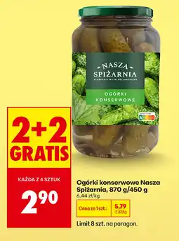 Biedronka Ogórki konserwowe Nasza Spiżarnia oferta