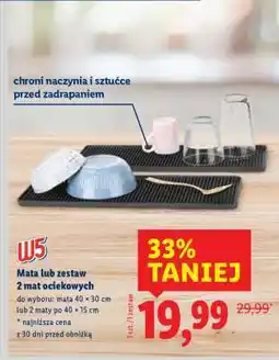 Lidl Mata lub zestaw 2 mat ociekowych oferta