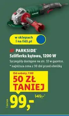 Lidl PARKSIDE Szlifierka kątowa 1200 W oferta