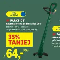Lidl PARKSIDE Akumulatorowa podkaszarka, 20 V oferta
