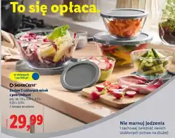 Lidl Zestaw 5 szklanych misek z pokrywkami oferta