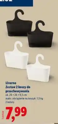 Lidl Livarno Zestaw 2 koszy do przechowywania oferta