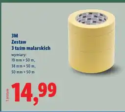 Lidl 3M Zestaw 3 taśm malarskich oferta