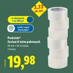 Lidl Parkside Zestaw 6 taśm pakowych oferta